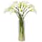 20" Mini Calla Lily Silk Flower Arrangement in Vase